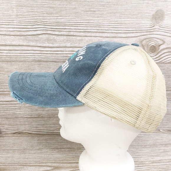 I'LL BRING THE CAMERAS DISTRESSED SNAPBACK MESH CURVE BASEBALL HAT CAP - Picture 5 of 10